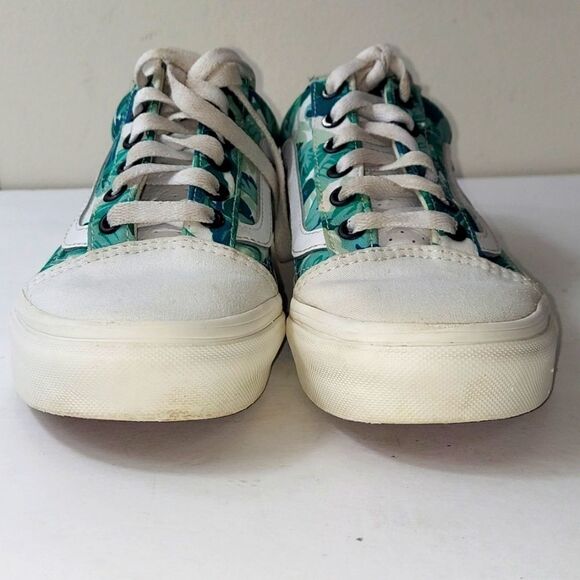 Vans Custom Palm Leaves Low Top Sneakers Sz 4.5 - Picture 3 of 9